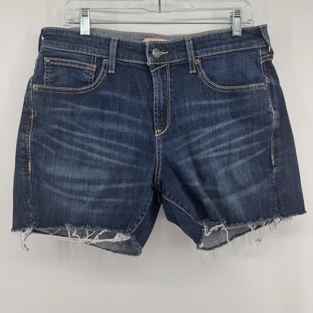 Ariat Denim Shorts Women 30‎ Blue Florida Naz 5" Inseam Raw Hem Stretch 10058905